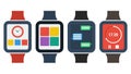 Set flat smart watches