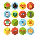 Set of flat sports icons Royalty Free Stock Photo