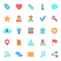 Set of flat web icons Royalty Free Stock Photo