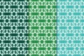 Set of floral ornaments. Green set of vertical seamless patterns Royalty Free Stock Photo