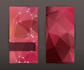 Set flyer background modern triangle design10