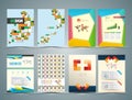 Set of Flyer, Brochure Design Templates. Royalty Free Stock Photo