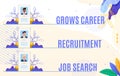 Set Flyer Grows Career Recruitment Job Search.