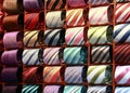 Set of folded ties Royalty Free Stock Photo