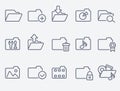 Set of 15 folder icons