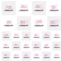 Set of Font with Technology Logo Design Concepts. Technology Letter Logo Icon Vector Template. Icon Symbol Royalty Free Stock Photo