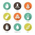 Allergens Icons - Symbols