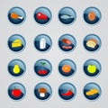 Set of food's indredients icons