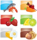 Set of food - vector icons Royalty Free Stock Photo
