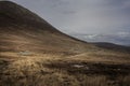 Deserted Village at Slievemore, Achill Island. Royalty Free Stock Photo