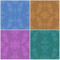 Set of four abstract geometric shape Royalty Free Stock Photo