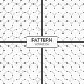 Set of four abstract seamless minimalistic pattern of curved lines with dots in nodes Royalty Free Stock Photo