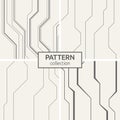 Set of four abstract vector seamless pattern of lines. Royalty Free Stock Photo