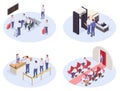 Airport Isometric Compositions Set