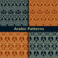 Set of four arabic patterns