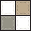 Set of four backgrounds Royalty Free Stock Photo