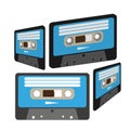 Set of four cassette tapes