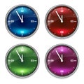 Set of four clock Royalty Free Stock Photo