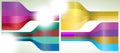 Set of four multicolor lines. EPS 8 Royalty Free Stock Photo
