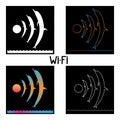 Dolphins wi-fi Royalty Free Stock Photo