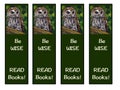 Bookmarks for Kids, Tawny Owl Painting, Be Wise, Read Books!