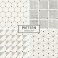 Set of four seamless patterns Royalty Free Stock Photo