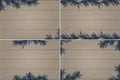 Set of four winter wooden backgrounds