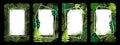 Set of frame with tropical leaf Royalty Free Stock Photo