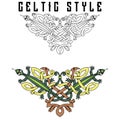 Set of frames in Celtic style. Celtic style banner.