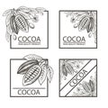 Set of frames with cocoa