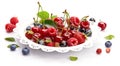 Set fresh berry. Mix summery fruit raspberry Royalty Free Stock Photo