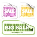 Set of fresh sale labels Royalty Free Stock Photo