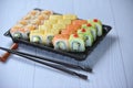 Set of fresh and tasty sushi for restaurant menu5 Royalty Free Stock Photo