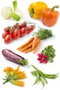 Set of fresh vegetables