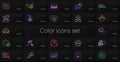 Set of Friends chat, New star and Calendar line icons. For design. Vector