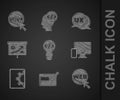 Set Front end development, UI or UX design, Web and graphic, Monitor mobile, Planning strategy concept, and icon. Vector