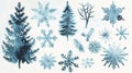 A set of frostinspired graphics and shapes perfect for designing flyers posters or any other winterthemed project. Royalty Free Stock Photo