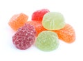 Set of fruit jellies candies Royalty Free Stock Photo