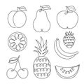 Set of fruits icon