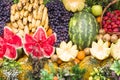 Set of fruits on the market in Istanbul, Turkey Royalty Free Stock Photo