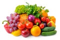 Set of fruits and vegetables Royalty Free Stock Photo