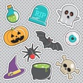 Fun trendy vintage sticker halloween fashion badges