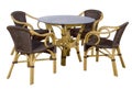 Set of furniture from a rattan Royalty Free Stock Photo