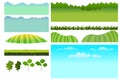Set of game elements. Vector Elements for mobile game Royalty Free Stock Photo