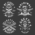 Set of gangster emblems