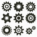 Set of gear icon Royalty Free Stock Photo