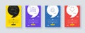 Set of Gear, Parking garage and Tickets line icons. For design. Vector