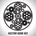 Set of gears Royalty Free Stock Photo