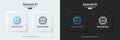 Set of Generative AI in black and white neumorphism style. Generate AI buttons. Machine learning concept. AI enters by command Royalty Free Stock Photo