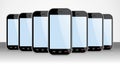 Set of generic Smartphones for app templates